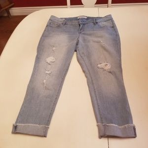 Torrid Size 14 Boyfriend Jean's Distressed Look
